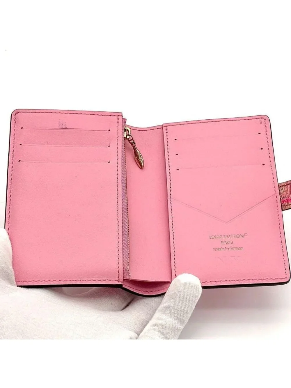 Louis Vuitton Wallet Vertical CP Croco Pink